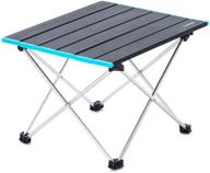 🌿 naturehike portable camping side tables: aluminum table top, easy-to-clean gray folding table for picnic, camp, beach, and boat – ideal for dining & cooking with burner. includes convenient bag. логотип