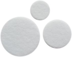 img 2 attached to YYCRAFT Pack of 300 Thick Stiff 🎯 White Felt Circle Applique - Available in 3 Sizes