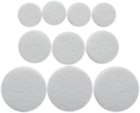 img 1 attached to YYCRAFT Pack of 300 Thick Stiff 🎯 White Felt Circle Applique - Available in 3 Sizes