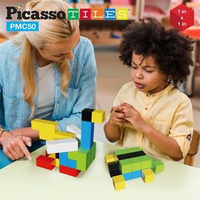 img 3 attached to PicassoTiles Magnetic Ideabook Learning Construction