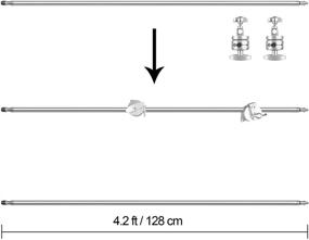 img 1 attached to 📸 EMART Фотостойка C с рычагом: Регулируемая 10 футовая тяжелая светильниковая подставка с 4,2 футовым рычагом и 2 головками для фиксации - идеальная для видеосъемки, лунного света, софтбоксов, отражателей!
