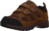 comfortable and stylish: propet connelly strap walking brown men's shoes logo