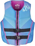 🌊 full throttle purple women's hinged rapid-dry flex-back life vest логотип