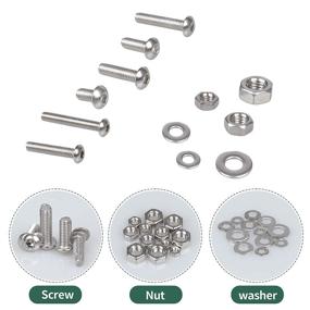 img 1 attached to 🔩 620PCS Nuts and Bolts Assortment Kit, 304 Stainless Steel M3 M4 M5 M6 Hex Socket Head Cap Machine Screws with 3L-Handle Hex Wrenches