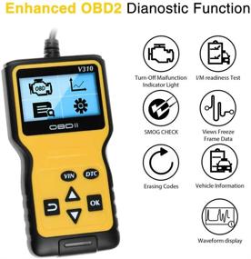 img 3 attached to ATDIAG OBD2 Scanner: Enhanced Universal Car Code Reader - Diagnostic Scan Tool for All OBD II Protocol Vehicles Since 1996