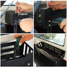 img 1 attached to 🧳 RT-TCZ Rear Cargo Side Basket Rack for Jeep JK JL: Solid Metal Luggage Storage for 2011-2018 Wrangler JK & 2018-2020 JL Unlimited Sahara Sport Rubicon