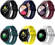 📱 минго браслет, совместимый с samsung galaxy watch active/active2 40mm/44mm, силиконовый спортивный ремешок замена для galaxy watch 42mm/gear s2 classic/gear sport smart watch (6 цветов) - усиленный seo логотип