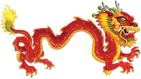 img 2 attached to 🐉 Beistle 57782 Jointed Dragon: Lifelike 6-Feet Decor to Astonish All