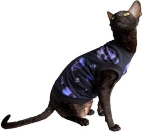 img 3 attached to Kotomoda Hairless Cotton Stretch T Shirt Cats
