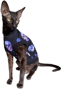 img 4 attached to Kotomoda Hairless Cotton Stretch T Shirt Cats