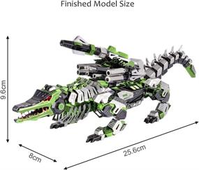 img 1 attached to 🐊 Building Hobbies: Mechanical Crocodile Creation Set