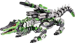 img 3 attached to 🐊 Building Hobbies: Mechanical Crocodile Creation Set