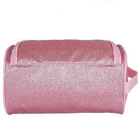 img 1 attached to 🌸 Wildkin Pink Glitter Toiletry Bag - Spacious 9.5 x 5 x 5 Inches Travel Bag for Boys, Girls, and Adults - Multifunctional, Ideal Size for Overnight or Weekend Trips - BPA-Free