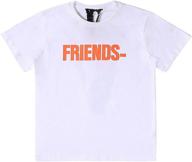 friends t shirt letter printing sleeve men's clothing and shirts logo