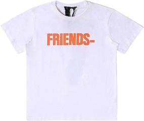 img 4 attached to Friends T Shirt Letter Printing Sleeve Men's Clothing and Shirts