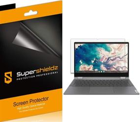 img 2 attached to 📱 Supershieldz (3 Pack) Anti Glare and Anti Fingerprint Screen Protector for Lenovo Chromebook Flex 5 (13 inch)