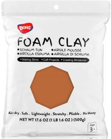 img 2 attached to 🎨 BOHS Brown Squishy Slime and Foam Clay, Air Dry, 1.1 Pound/500g - Ideal for School Art Projects & Crafts