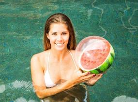 img 3 attached to Poolcandy Watermelon 3D Beach Ball