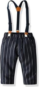 img 1 attached to Moyikiss Studio Clothes Suspender Gentleman Boys' Clothing : Clothing Sets