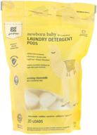 👶 grab green newborn baby laundry detergent pods, calming chamomile with essential oils, 30 loads, 1.05 lbs (480 g) logo