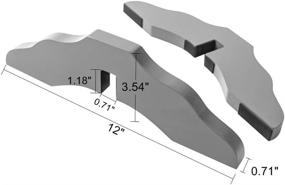 img 3 attached to Unipaws Support Feet for Wooden Pet Gate: Set of 2 for 0.71 Inches Thickness Panel - Enhance Stability and Durability of Freestanding Dog Gate