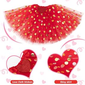 img 2 attached to ❤️ Valentines Day Dog Costume - Heart Headband & Tutu Dress for Large Dogs - Cute Red Holiday, Party Accessories Clothing - FLYSTAR