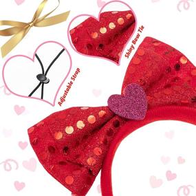 img 1 attached to ❤️ Valentines Day Dog Costume - Heart Headband & Tutu Dress for Large Dogs - Cute Red Holiday, Party Accessories Clothing - FLYSTAR