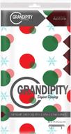 grandipity holiday disposable tablecloth: premium rectangle table cover for food service equipment & supplies logo