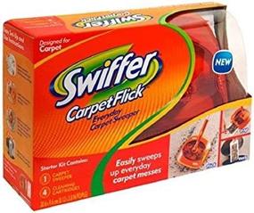 img 4 attached to 🧹 Efficient Cleaning with Swiffer Carpet Flick Carpet Sweeper Starter Kit