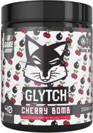 🕹️ glytch gaming energy supplement powder - gamer & esports drink mix for enhanced focus, stamina, memory, & processing speed - sugar-free with vitamins (cherry bomb flavor, 40 servings) logo