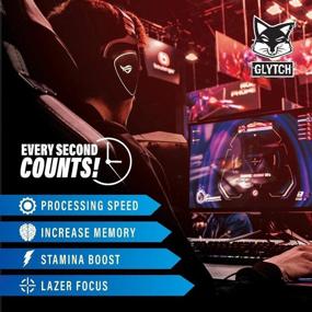 img 3 attached to 🕹️ GLYTCH Gaming Energy Supplement Powder - Gamer & Esports Drink Mix for Enhanced Focus, Stamina, Memory, & Processing Speed - Sugar-Free with Vitamins (Cherry Bomb Flavor, 40 Servings)