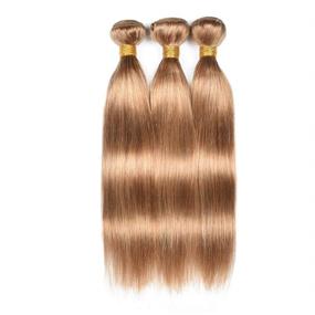 img 4 attached to Brazilian Straight Bundles Unprocessed Extensions Hair Care and Hair Extensions, Wigs & Accessories