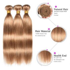 img 3 attached to Brazilian Straight Bundles Unprocessed Extensions Hair Care and Hair Extensions, Wigs & Accessories