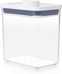 img 4 attached to 🍲 OXO Good Grips POP Container - Airtight Food Storage - 1.7 Quart Rectangle (Set of 4) ideal for Coffee and More