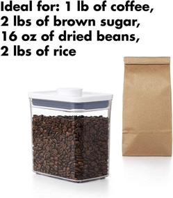 img 2 attached to 🍲 OXO Good Grips POP Container - Airtight Food Storage - 1.7 Quart Rectangle (Set of 4) ideal for Coffee and More