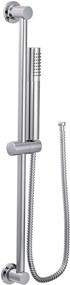 img 4 attached to 🚿 Moen 3887EP Modern Eco-Performance Handheld Shower with Slide Bar, Metal Hose and Chrome Finish - 30-Inch Bar and 69-Inch Hose