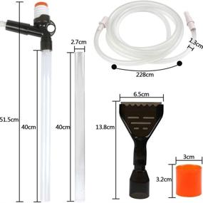 img 3 attached to ATPWONZ Aquarium Gravel Cleaner with Algae Scraper and Water Flow Controller - Enhance Water Changing, Sand and Gravel Cleaning for Fish Tanks