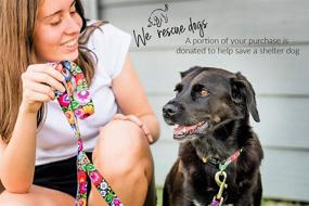 img 2 attached to Lucky Love Dog Leash: Stunning Vivid Patterns, High Durability & Longevity - Perfect for Small to Large Breeds