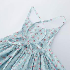 img 1 attached to 🌸 Stylish Summer Bandage Backless Floral Headband Girls' Clothing: Perfect for Dresses