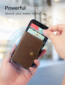 img 3 attached to 🧲 KIKET Magnetic RFID Wallet Stand: The Perfect MagSafe Compatible Leather Wallet for iPhone 13/13 Mini/13 Pro/13 Pro Max