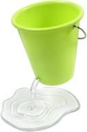 🎨 creative floating bucket pen case: cute pencil holder for desk, green логотип