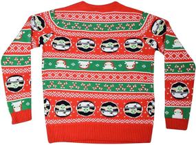 img 1 attached to 🎄 STAR WARS The Mandalorian The Child Holiday Froggy Christmas Sweater