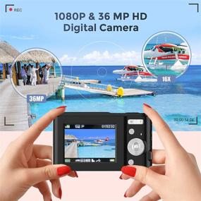 img 2 attached to TOBERTO HD Digital Camera, 1080P Vlogging LCD Mini Camera with 16X Zoom 36MP Digital Point and Shoot Camera Video Camera, Perfect for Kids, Students, Beginners and Beauty Face Capture