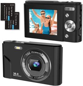 img 3 attached to TOBERTO HD Digital Camera, 1080P Vlogging LCD Mini Camera with 16X Zoom 36MP Digital Point and Shoot Camera Video Camera, Perfect for Kids, Students, Beginners and Beauty Face Capture