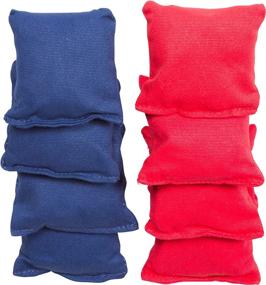 img 1 attached to 🪑 Compact Bean Bag Set: 3.5x3.5 Inches by Tailgate360 - Red & Blue Options