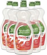 seventh generation dish liquid soap, summer orchard scent, 22 fl oz (pack of 6): natural cleaning power for sparkling dishes logo