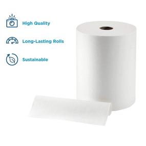 img 2 attached to 🔥 GP PRO enMotion 10” Paper Towel Roll, White, 89460, 800 Feet Per Roll, 6 Rolls Per Case