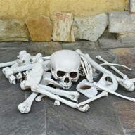 halloween skeleton decoration spookiest graveyard logo