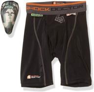 🩲 shock doctor adult 235 compression short with hard cup: superior protection and comfort logo