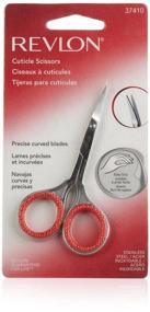 img 2 attached to Revlon Curved Blade Cuticle Scissors: Precision Cuticle & Hangnail Remover, Superior Stainless Steel Construction